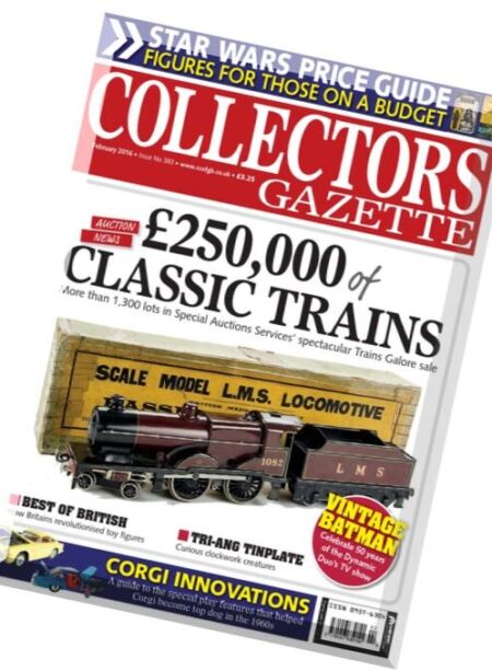 Collectors Gazette – February 2016 Cover