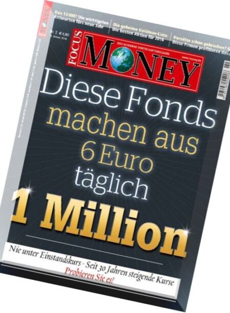 Focus Money – 5 Januar 2016 Cover