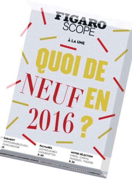 Le Figaroscope – 6 Janvier 2016 Cover