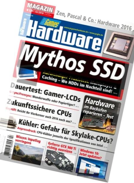 PC Games Hardware – Februar 2016 Cover