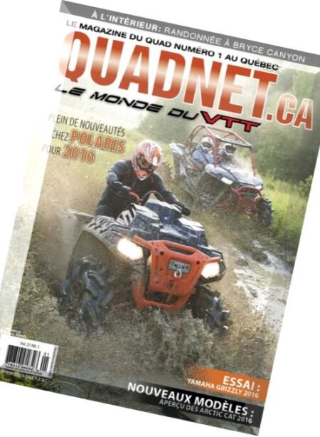 Quadnet – Decembre 2015 – Janvier 2016 Cover
