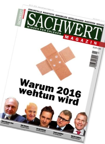 Sachwert Magazin – Nr.1, 2016 Cover