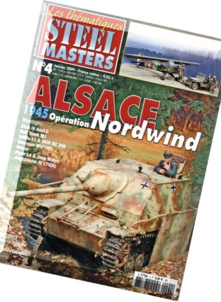 Steel Masters Thematiques N 04, Alsace 1945 Operation Nordwind Cover