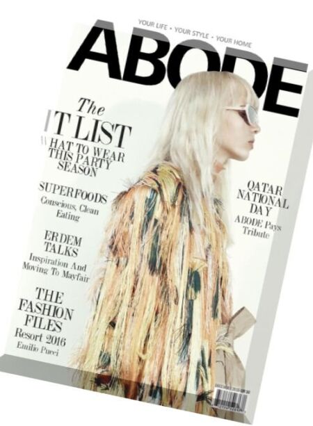 ABODE Qatar – December 2015 Cover