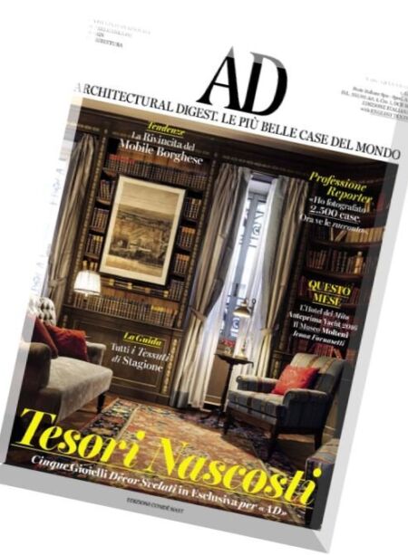 AD Architectural Digest Italia – Gennaio 2016 Cover