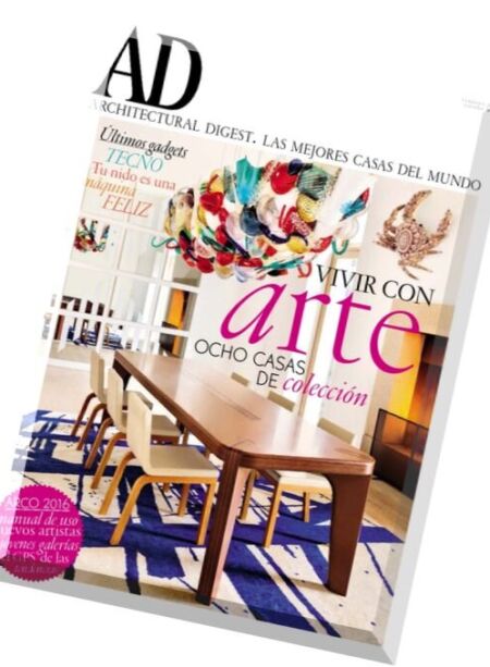 AD Architectural Digest Spain – Febrero 2016 Cover