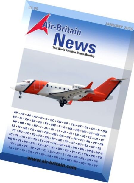 Air-Britain News – January 2016 Cover