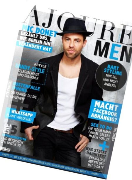 Ajoure Men – Februar 2016 Cover