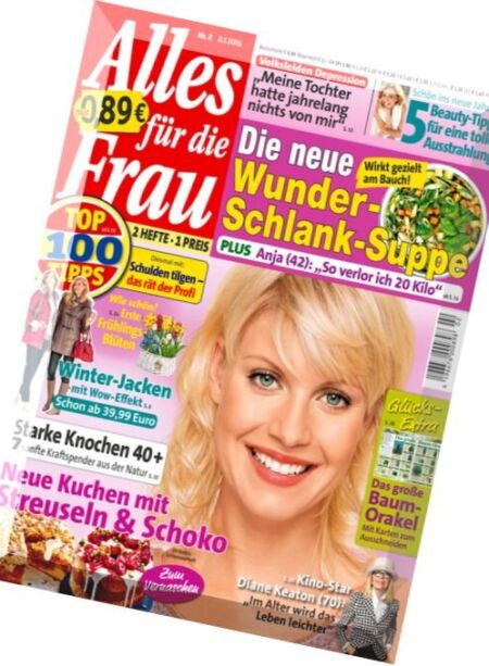 Alles fur die Frau – 8 Januar 2016 Cover