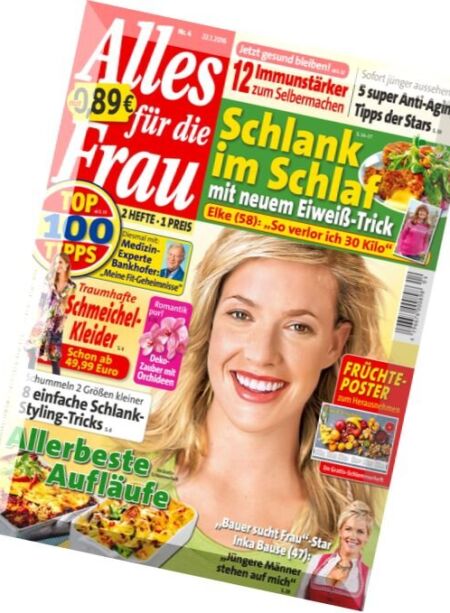 Alles fur die Frau – Nr.4 22 Januar 2016 Cover