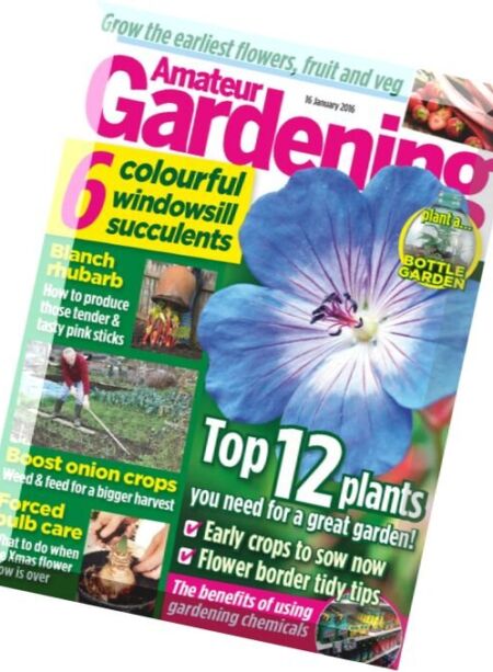 Amateur Gardening – 16 January 2016 Cover