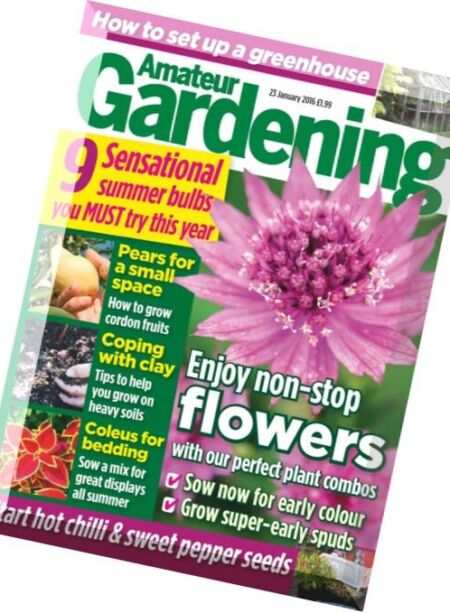Amateur Gardening – 23 January 2016 Cover