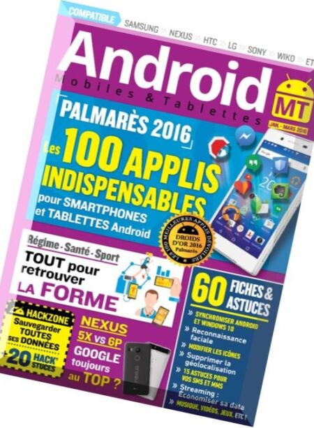 Android Mobiles et Tablettes – Janvier-Mars 2016 Cover