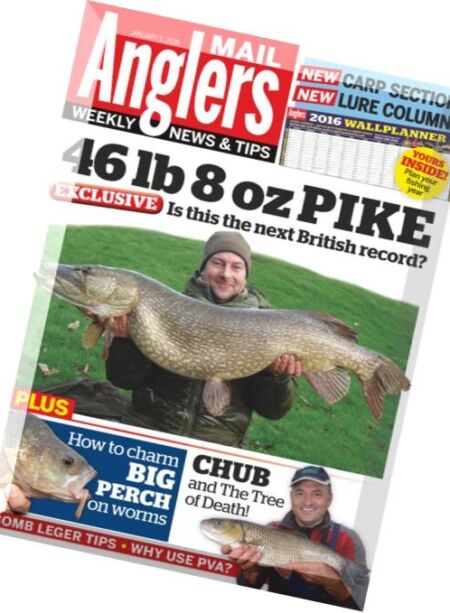Angler’s Mail Magazine – 5 January 2016 Cover