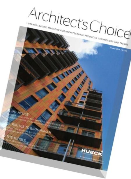 Architect’s Choice – December 2015 – January 2016 Cover