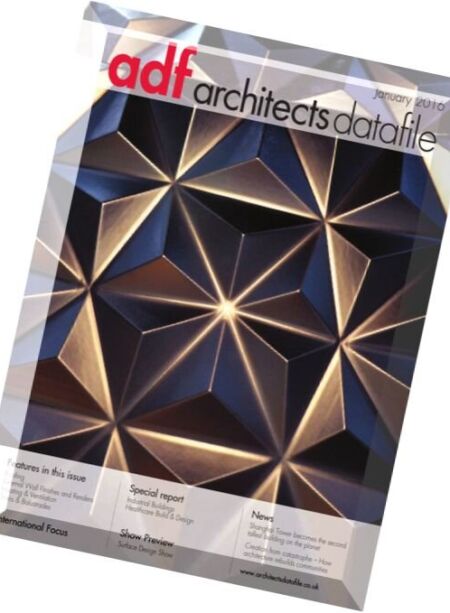 Architects Datafile (ADF) – January 2016 Cover