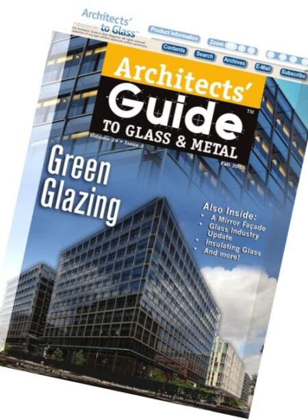 Architect’s Guide to Glass & Metal – Fall 2015 Cover