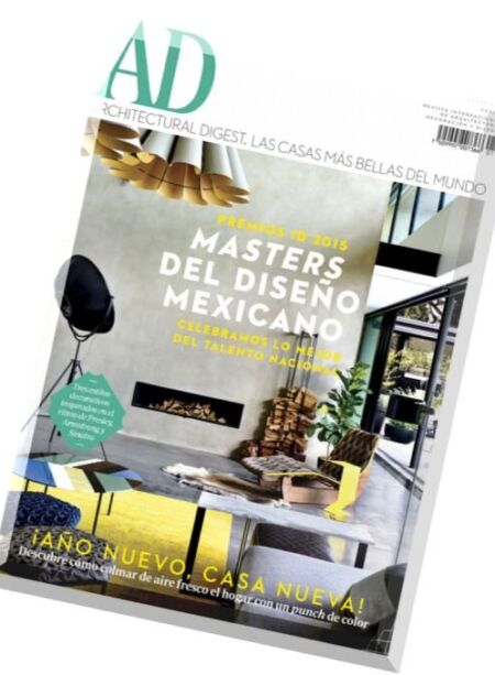Architectural Digest Mexico – Enero 2016 Cover