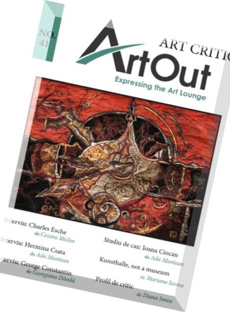 Art Out – N 41, 2016 (Art Critic) Cover