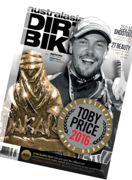Australasian Dirt Bike – March 2016 Cover