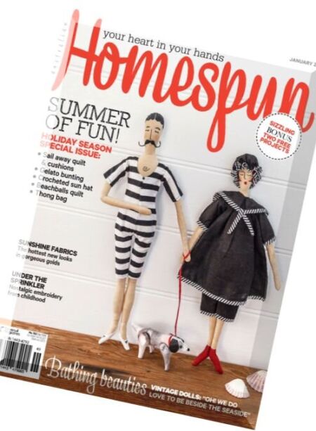 Australian Homespun – January 2016 Cover