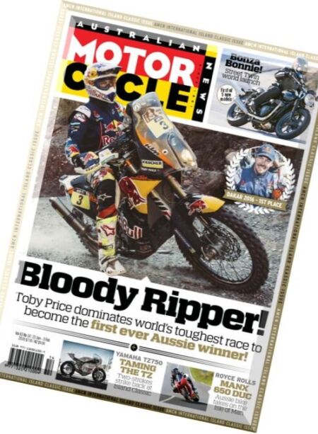 Australian Motorcycle News – 21 January 2016 Cover