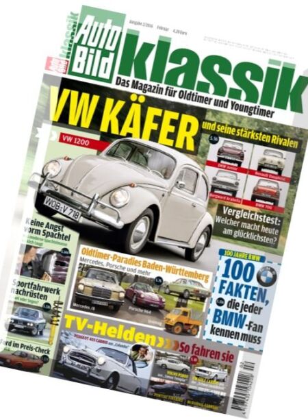 Auto Bild Klassik – Februar 2016 Cover