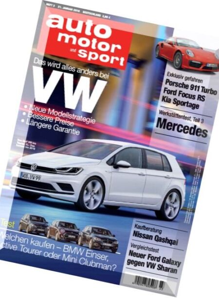 auto motor und sport – 21 Januar 2016 Cover
