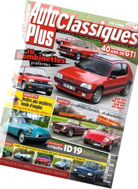 Auto Plus Classiques – Fevrier 2016 Cover