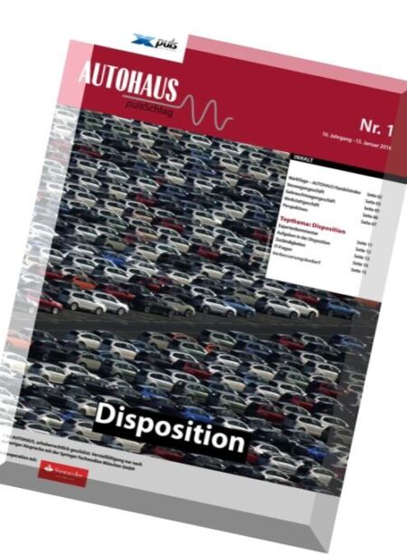 Autohaus PulsSchlag – 15 Januar 2016 Cover
