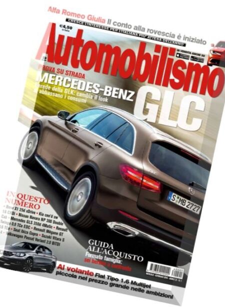 Automobilismo – Gennaio 2016 Cover