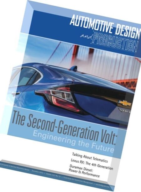 Automotive Design and Production – December 2015 Cover