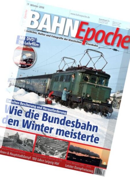 Bahn Epoche – Winter 2016 Cover