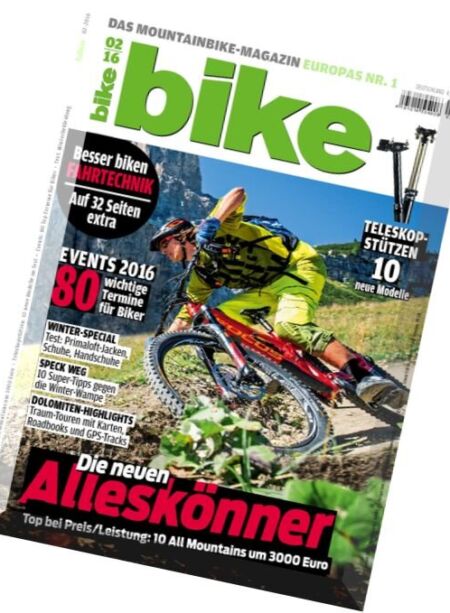 Bike Magazin – Februar 2016 Cover