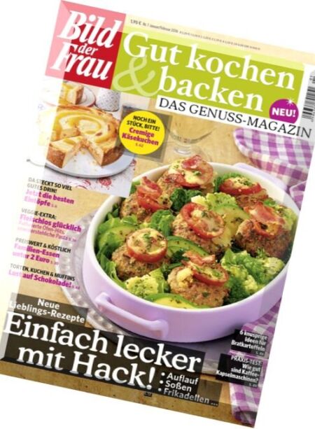 Bild der Frau Gut Kochen & Backen – Januar-Februar 2016 Cover