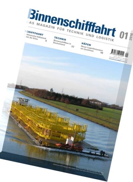 Binnenschifffahrt – Januar 2016 Cover