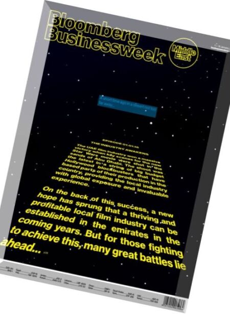 Bloomberg Businessweek Middle East – 1 January 2016 Cover