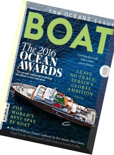 Boat International – February 2016 Cover