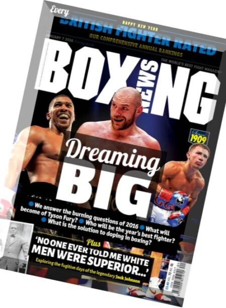 Boxing News UK – 7 January 2016 Cover