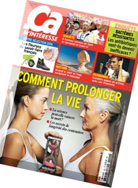 Ca M’Interesse – Fevrier 2016 Cover