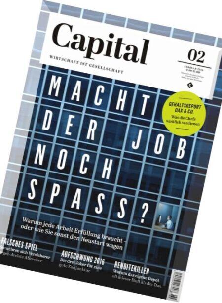 Capital Wirtschaftsmagazin – Februar 2016 Cover
