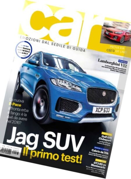 Car Italia – Febbraio 2016 Cover
