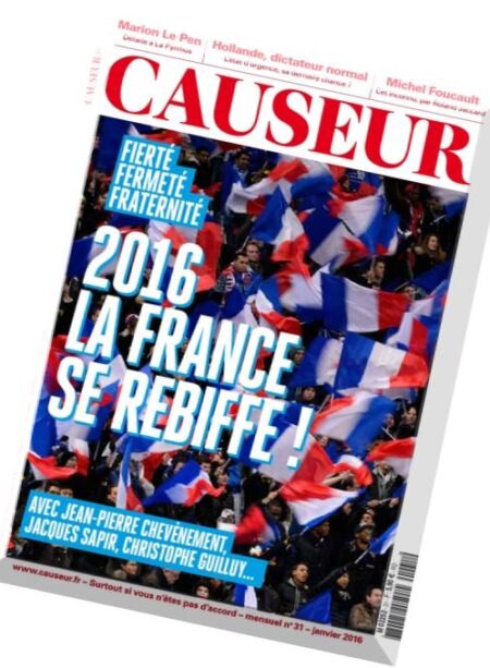 Causeur – Janvier 2016 Cover