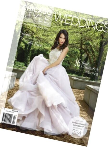 ChicagoStyle Weddings – March-April 2016 Cover