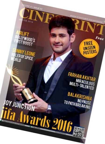 Cinesprint – January-February 2016 Cover