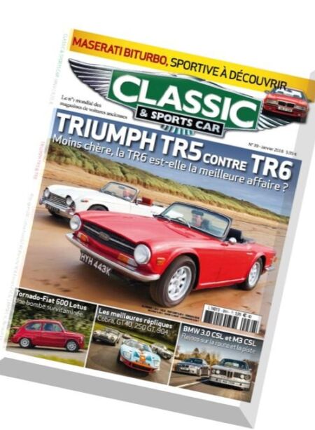 Classic & Sports Car France – Janvier 2016 Cover