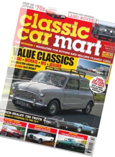 Classic Car Mart – March 2016 Cover