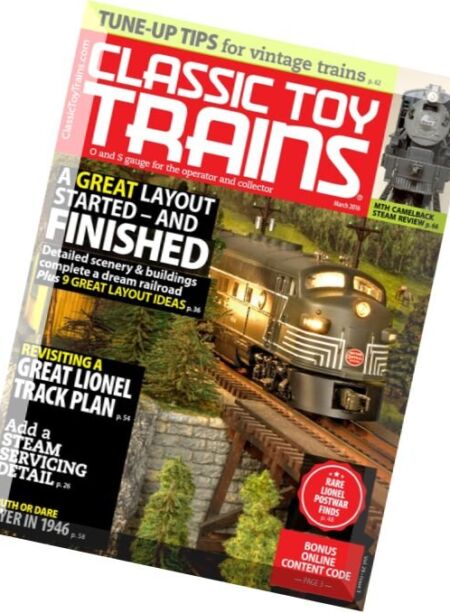 Classic Toy Trains – March 2016 Cover