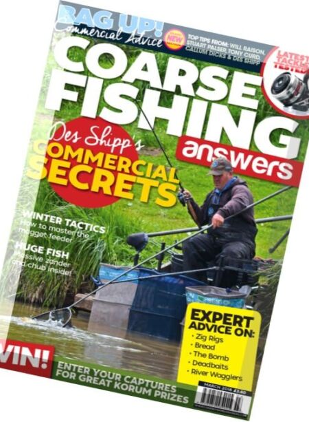 Coarse Fishing Answers – March 2016 Cover