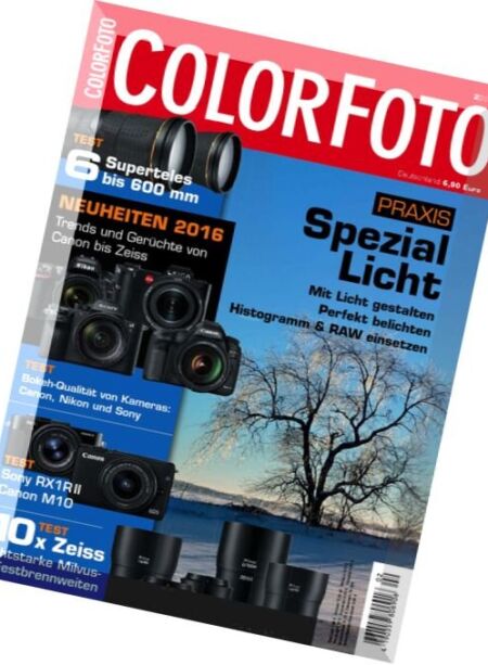 Colorfoto Magazin – Februar 2016 Cover